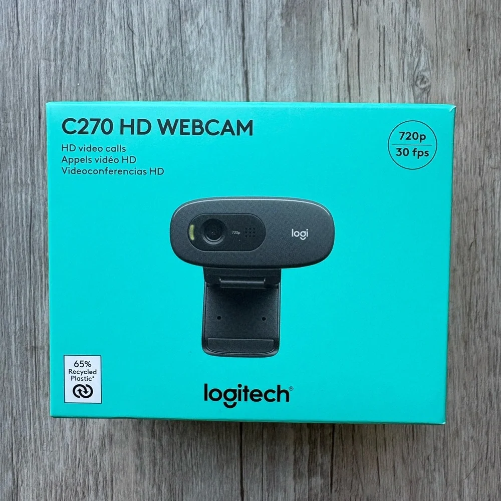 Logitech C270 Web Camera - HD Video Calls 720p 30fps New!